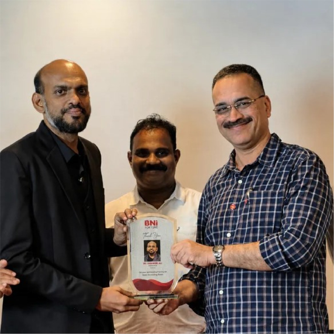 Felicitation at BNI Fortune